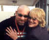 Bonnie with wrestler Bill Goldberg 