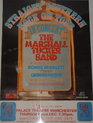 Straight Southern Rock tour poster